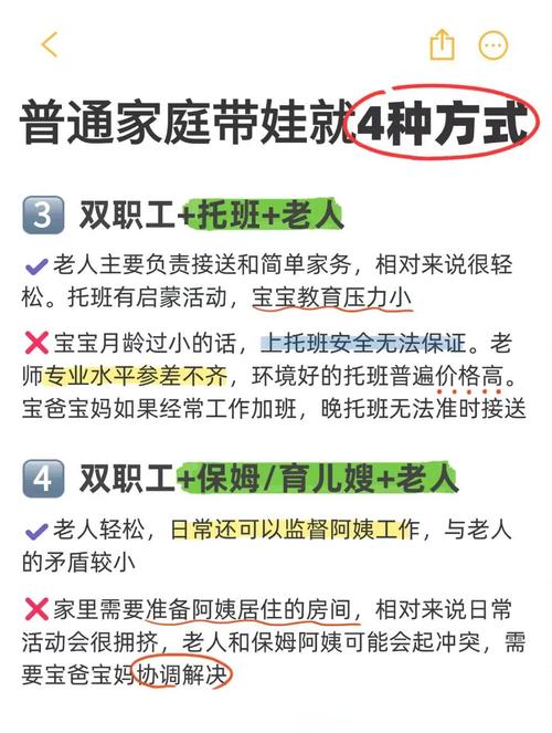 双职工家庭育儿外援分工表