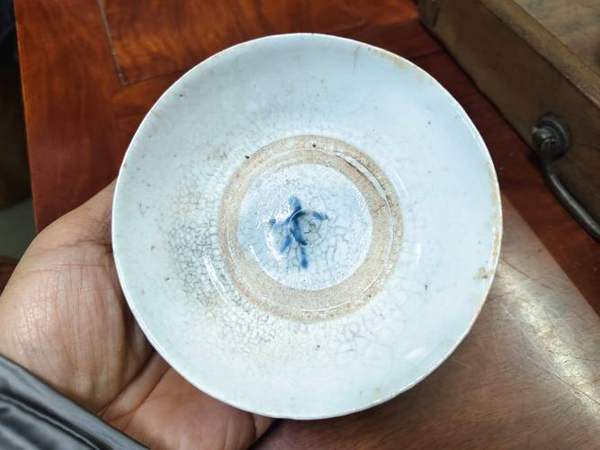 南京老门东居民家藏明代青花小碗实物图