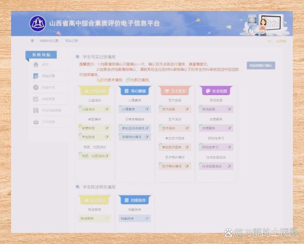 新高考综合素质评价技能成果填报页面