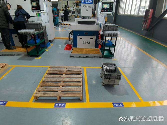 汽车总装车间产线工位平衡手工划线现场