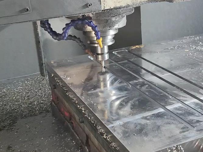 数控铣床加工模具永磁吸盘安装实物