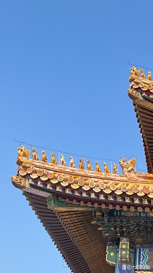 故宫太和殿屋脊兽特写实拍