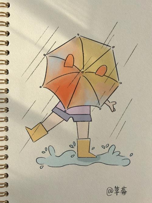 小学生在错题涂鸦本上画自己踩坑时的卡通小表情