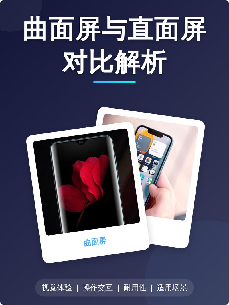手机曲面屏与直屏误触对比示意图