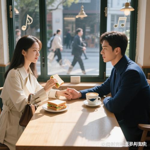 一对已婚夫妇在咖啡厅面对面却各自沉默低头看手机