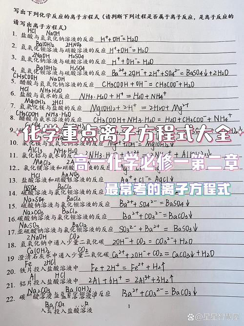 高中化学离子方程式电荷守恒错题示例