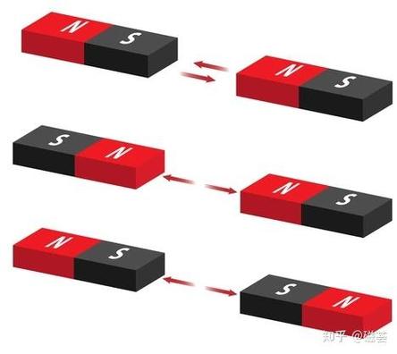 家用冰箱贴拆分后带标记N极的碎磁铁图