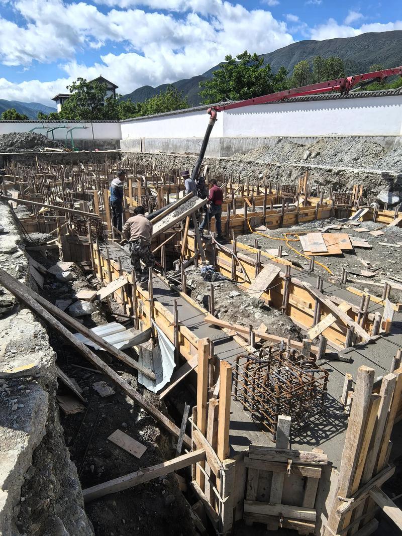数控车床加工现场地基隔振沟施工