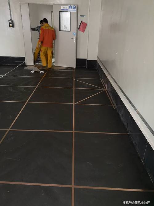 防静电环氧地坪铜箔导电层铺设现场