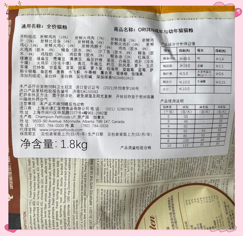 廉价宠物粮配料成分表实拍