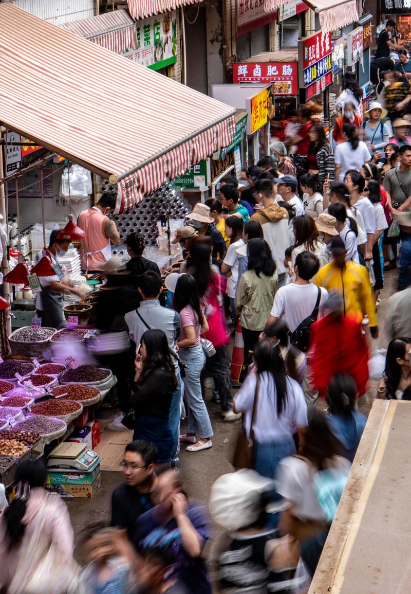昆明篆新农贸市场小吃街