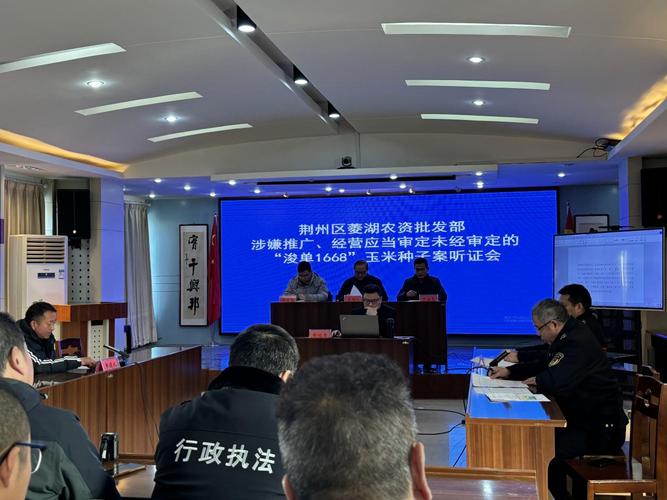 行政处罚听证会现场当事人发言场景