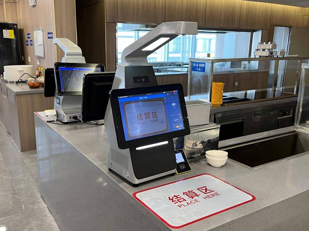 南京社区门口餐饮商家数字化收银台实拍