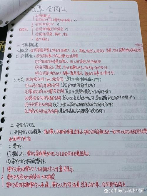 著作权合同情势变更纠纷庭审手写笔记实拍