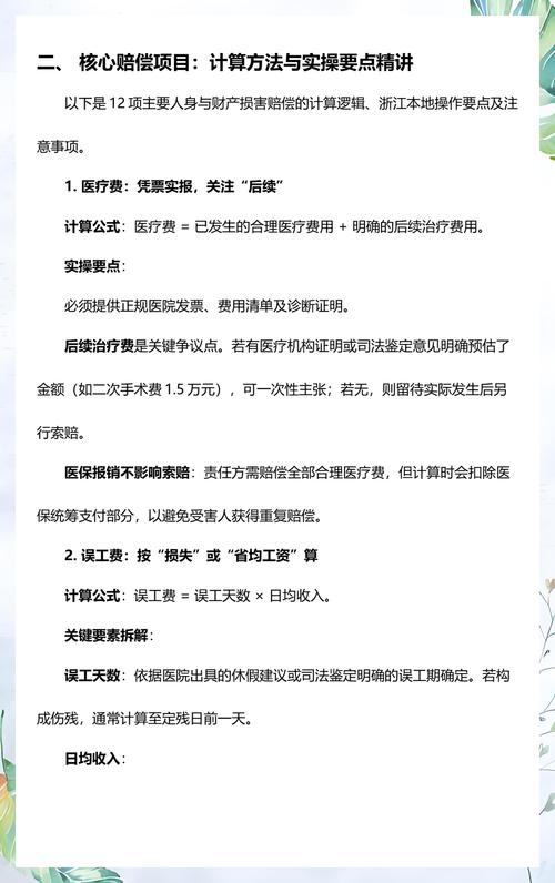获赔实操类问题
