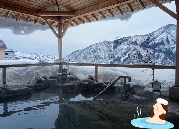 新潟越后汤泽滑雪场温泉街