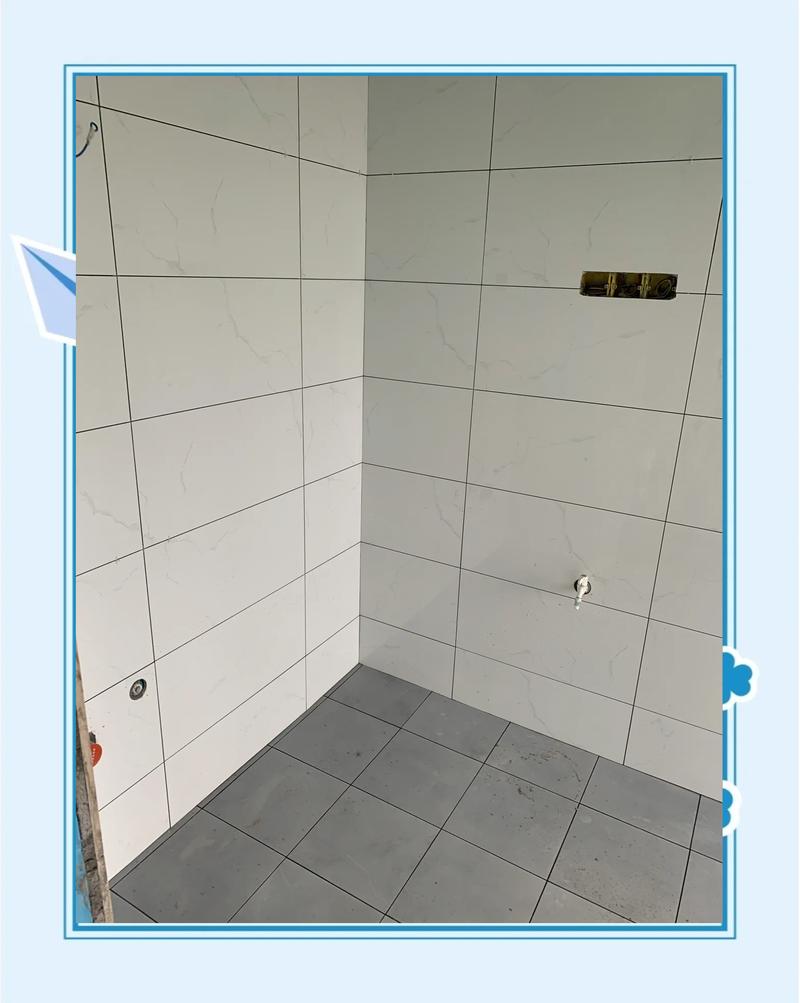 厨房墙面贴白色通体砖验收实景图