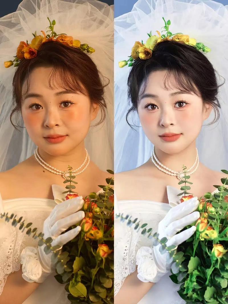 社交媒体精修照片与真实生活对比图