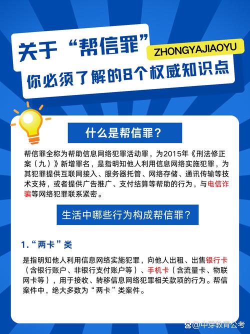 常见网络帮信罪行为普法宣传海报