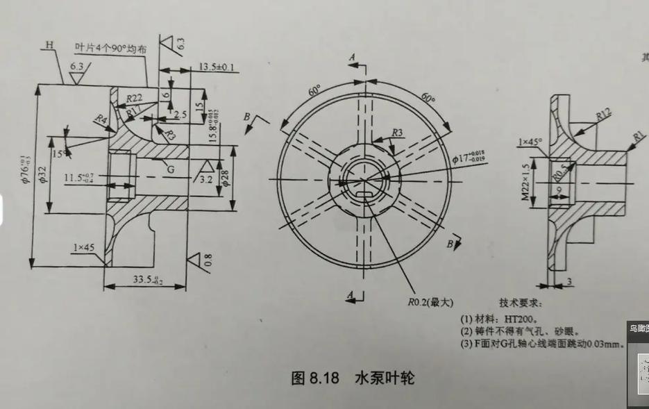 不对称叶轮泵设计草图