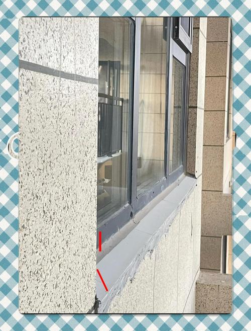 封阳台外窗台防水坡度施工示意图