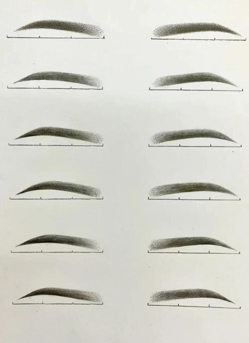 眉毛定点连线法分步示意图