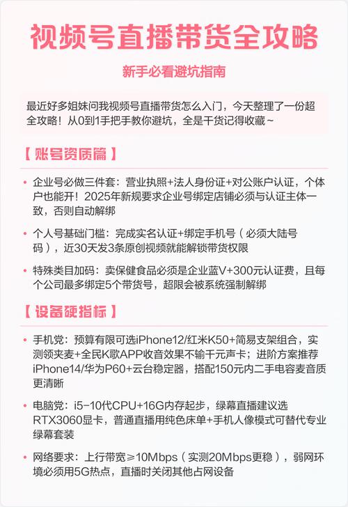 新手直播带货常见避坑清单图表