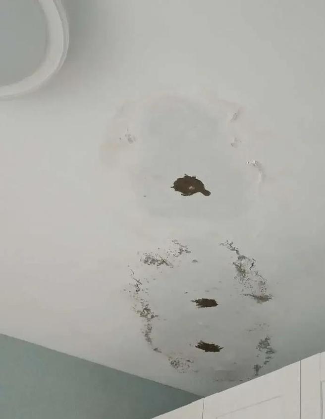 住宅天花板漏水渗水现场照片