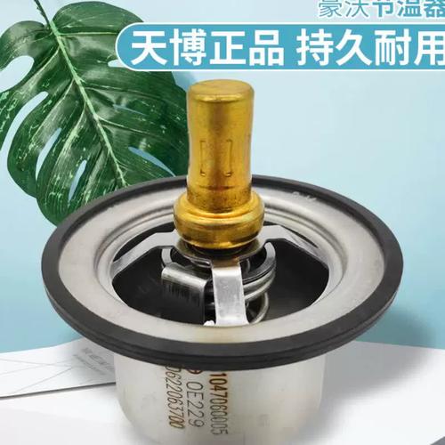 汽修师傅测量节温器阀芯间隙照片