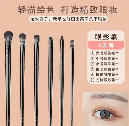 适合新手的三把基础眼影刷型号展示