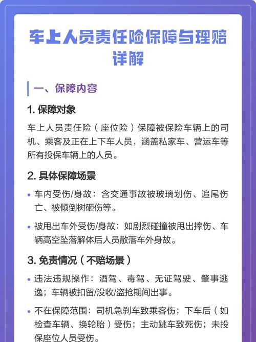 家用车车险保单车上人员责任险栏目