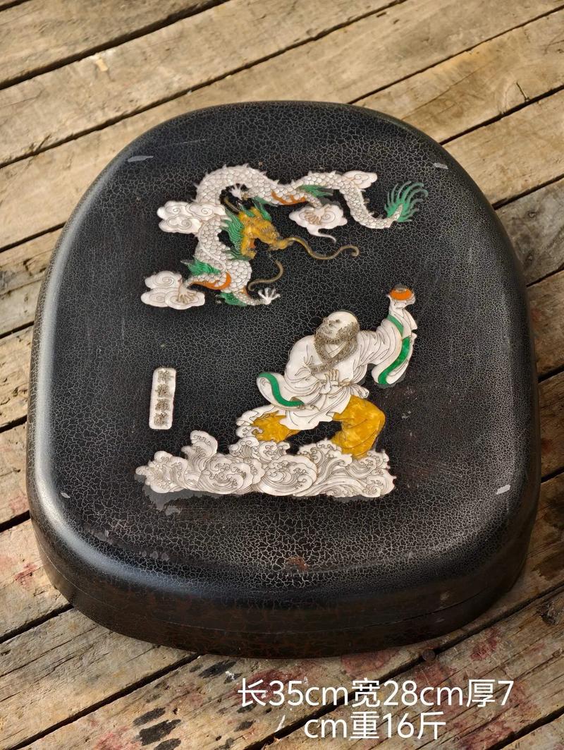 清代漆砂砚制作工艺展示 金刚砂与大漆