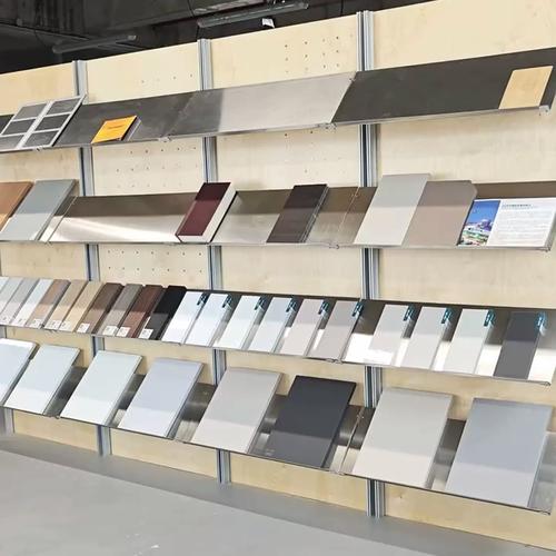 建材市场定制门店环保等级板材样品展示架