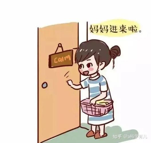 母亲敲门后进入儿童房间