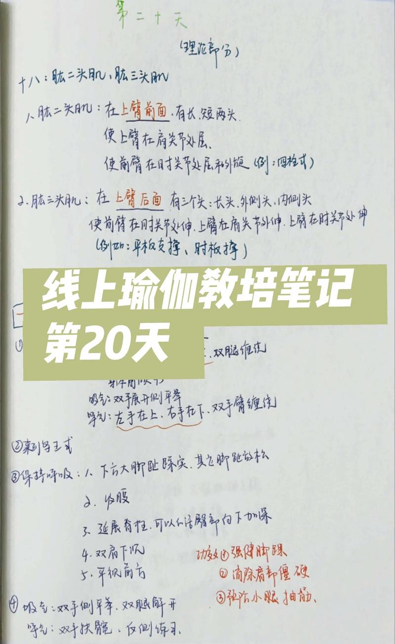 家用客厅瑜伽练习日常打卡记录手账