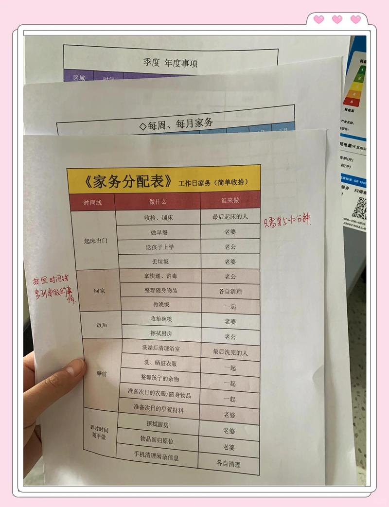 小学生学习家务分工价值课堂板书