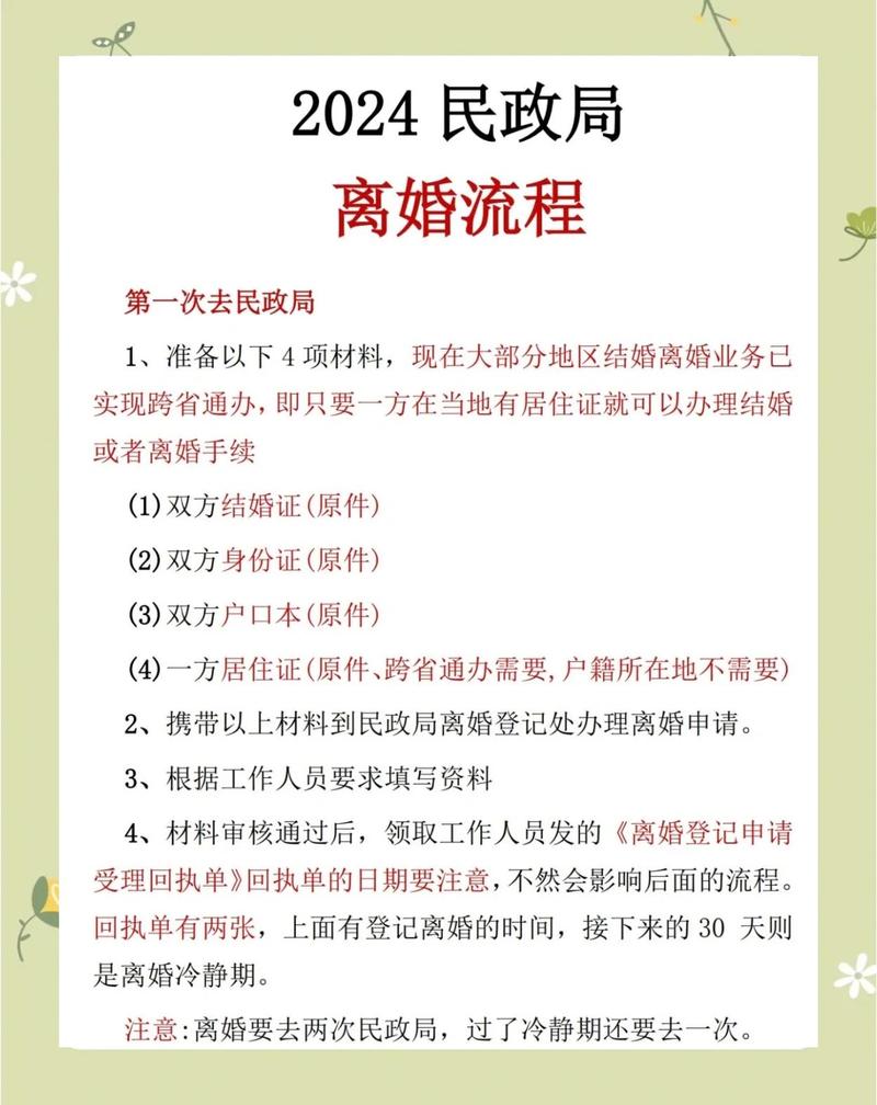 离婚协议书公证需要准备的材料清单