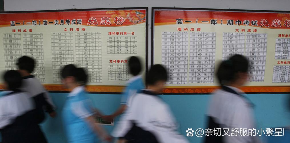 中学走廊班级学生成绩进步墙公示