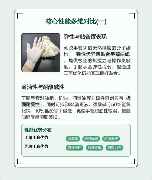 丁腈与乳胶工业手套耐油性对比实验