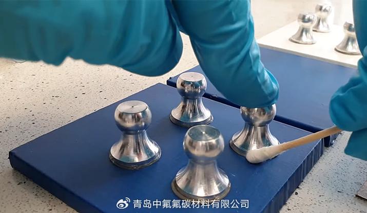 涂料层间附着力拉拔测试现场图
