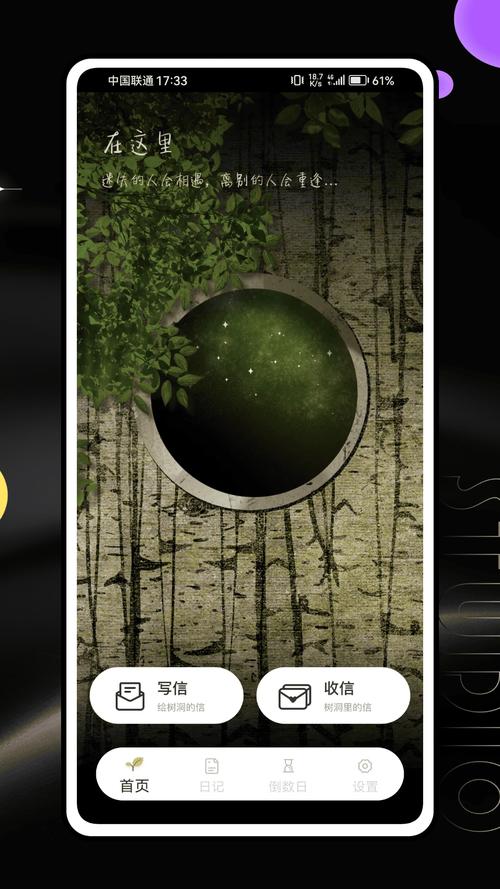 手机屏幕上匿名树洞APP聊天界面特写
