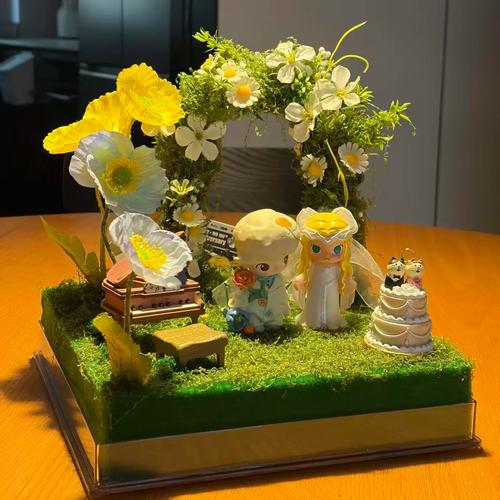 户外草坪婚礼种子盲盒伴手礼布置