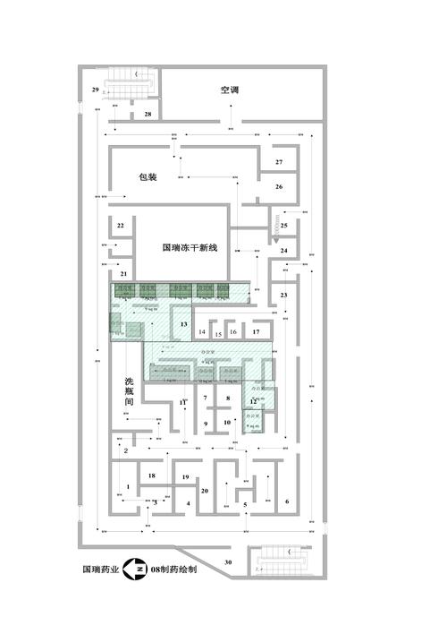 工业冷冻干燥生产线整体车间布局图