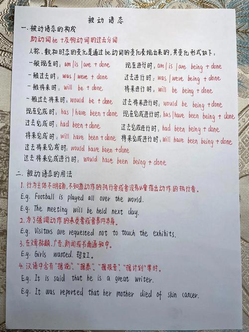 小学英语课堂上孩子指着黑板上的主动被动语态例句皱眉