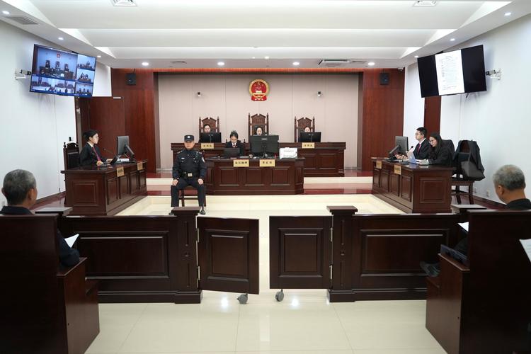 民事诉讼法庭庭审现场当事人发言环节照片