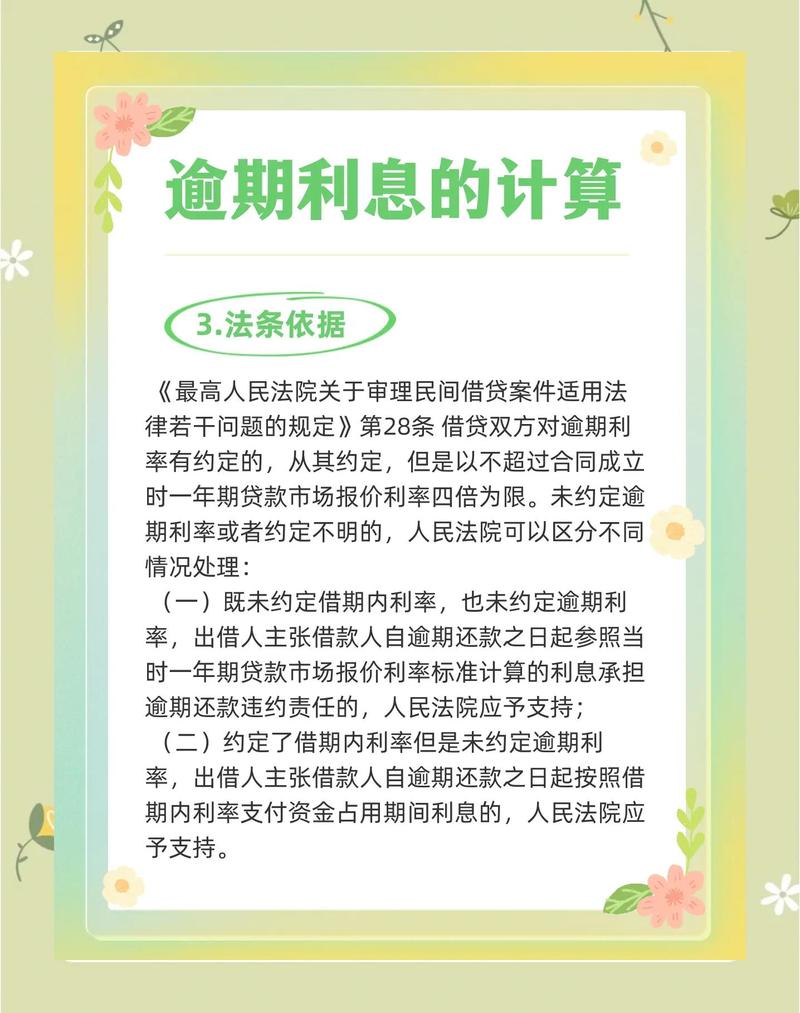网贷逾期律所债务利息减免合规计算流程示意图