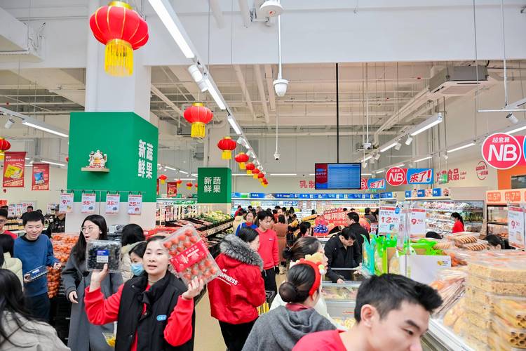 新消费品牌社区超市货架陈列实景