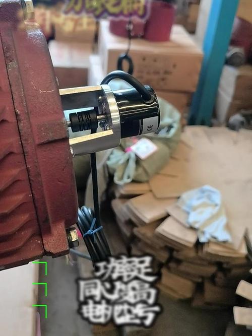 光伏硅片切割机编码器安装实物图