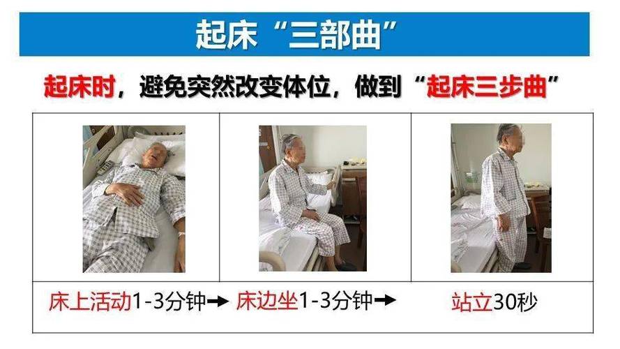 低血压人群三步起床动作示范图