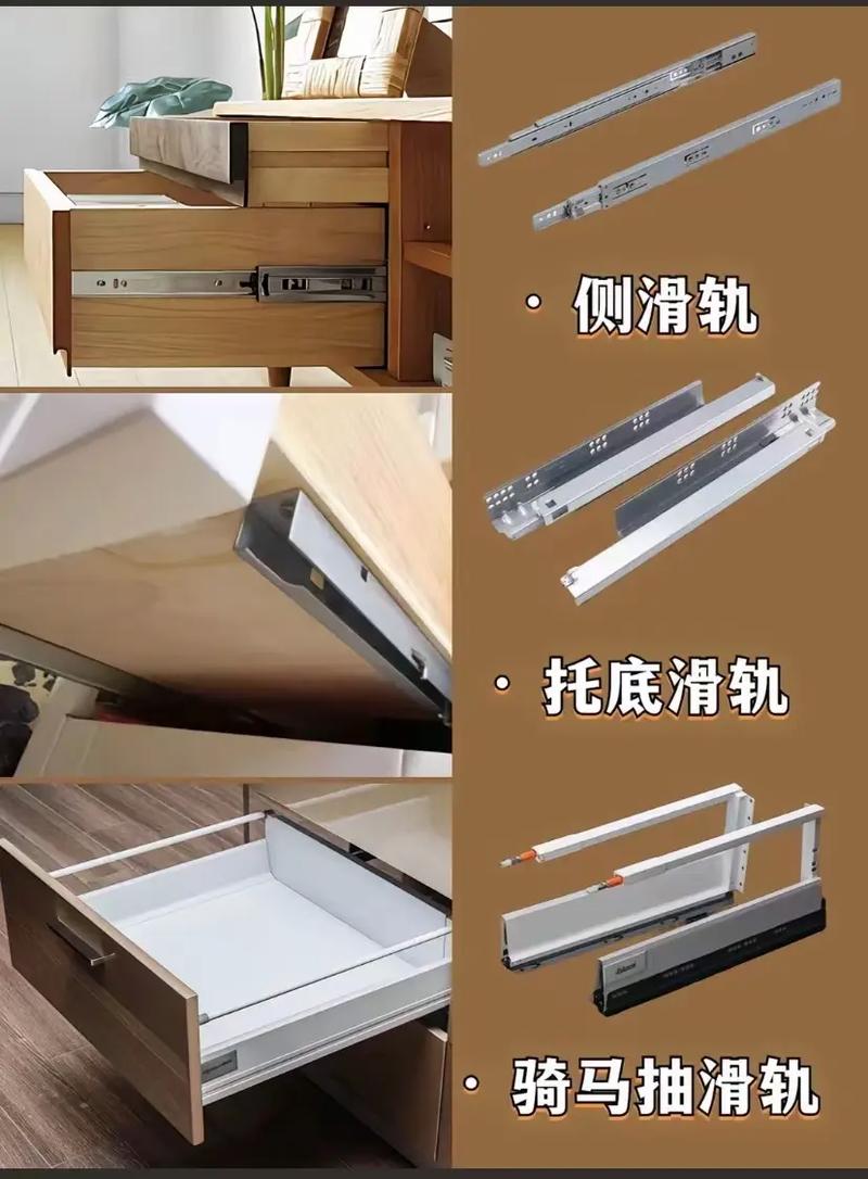 厨房抽屉滑轨安装特写